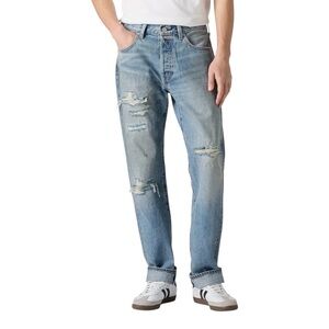 Levi’s Premium NEW Men’s 501 Original Straight Leg SELVEDGE Jeans Retro Grunge